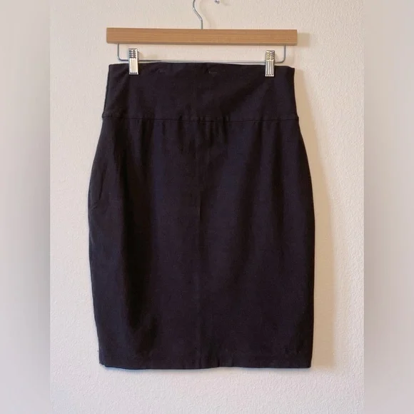 EILEEN FISHER‎ DARK GREY WASHABLE CREPE MINI SKIRT SIZE XS - Picture 4 of 10